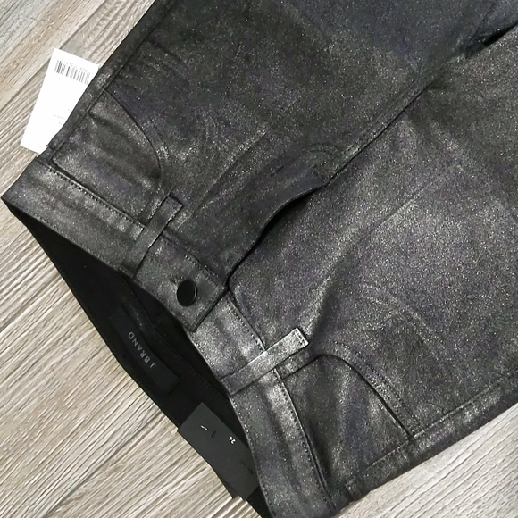 NWT J Brand Maria High Rise Skinny Photo Ready Jeans Silver Lament Size 24 - Picture 5 of 9